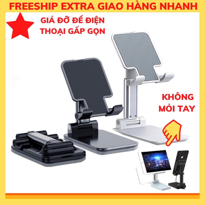 Giá Để Điện Thoại Gấp Gọn Trên Bàn đỡ mỏi tay, Kệ Đỡ Smartphone Thông Minh Học Tập, Xem Phim, Livestream Giá rẻ Loại tôt