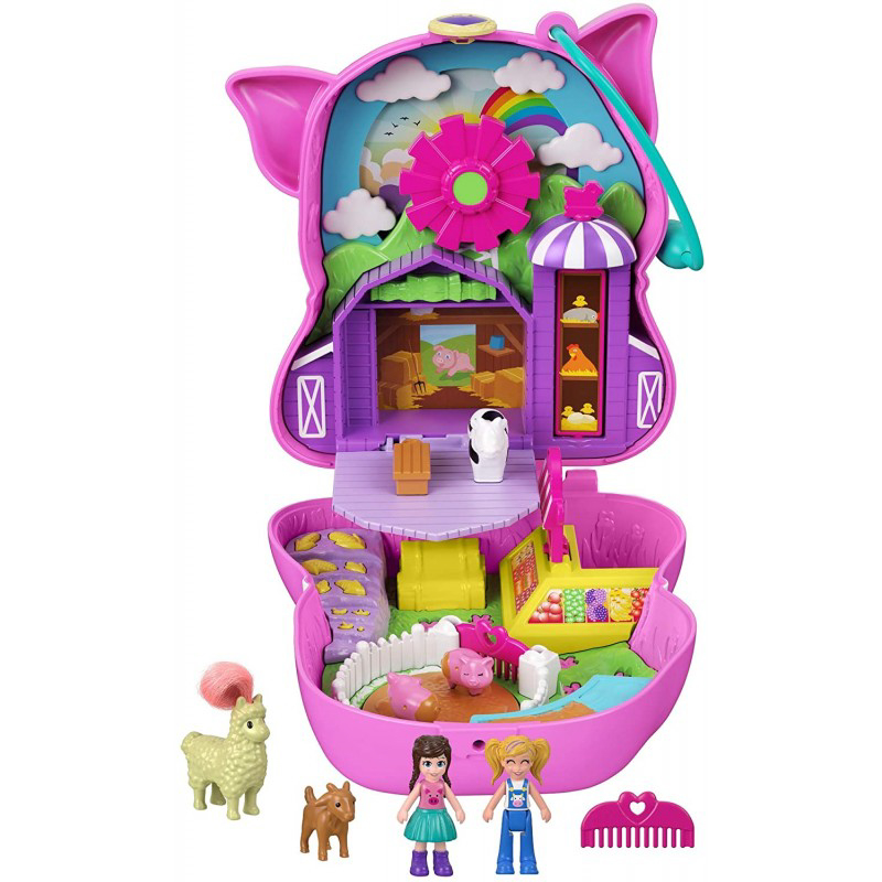 Đồ Chơi Mô Hình POLLY POCKET Polly Pocket Và Bé Heo Hồng Dễ Thương GTN16/FRY35