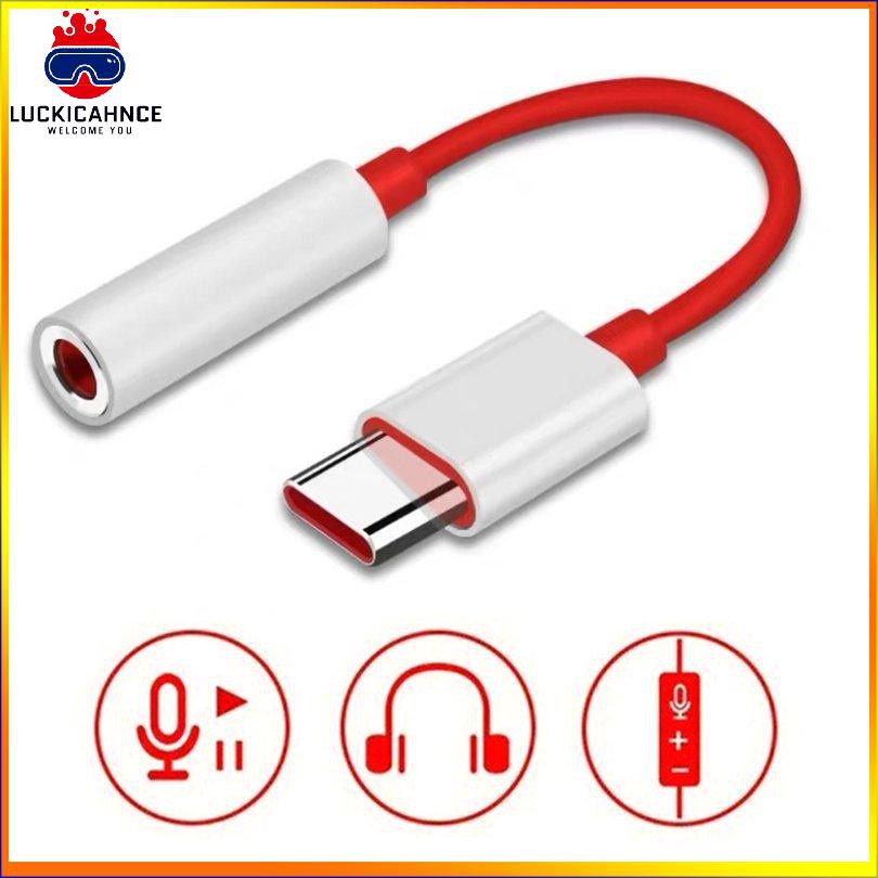 【6/6】Type C To 3.5mm Audio Headphone Cable Adapter For Oneplus Converter Cable