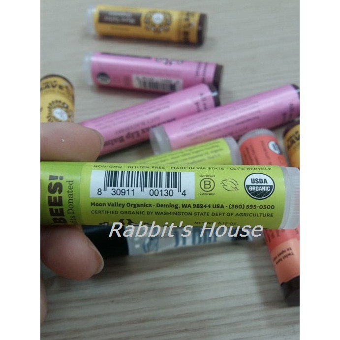 [Auth] [Organic] Son dưỡng hữu cơ nội địa Mỹ Moon Valley Organics Lip Balm | BigBuy360 - bigbuy360.vn