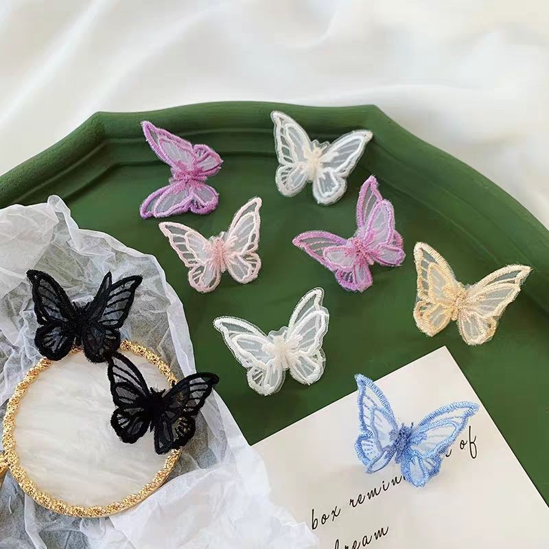 Charm butterfly vải làm phụ kiện