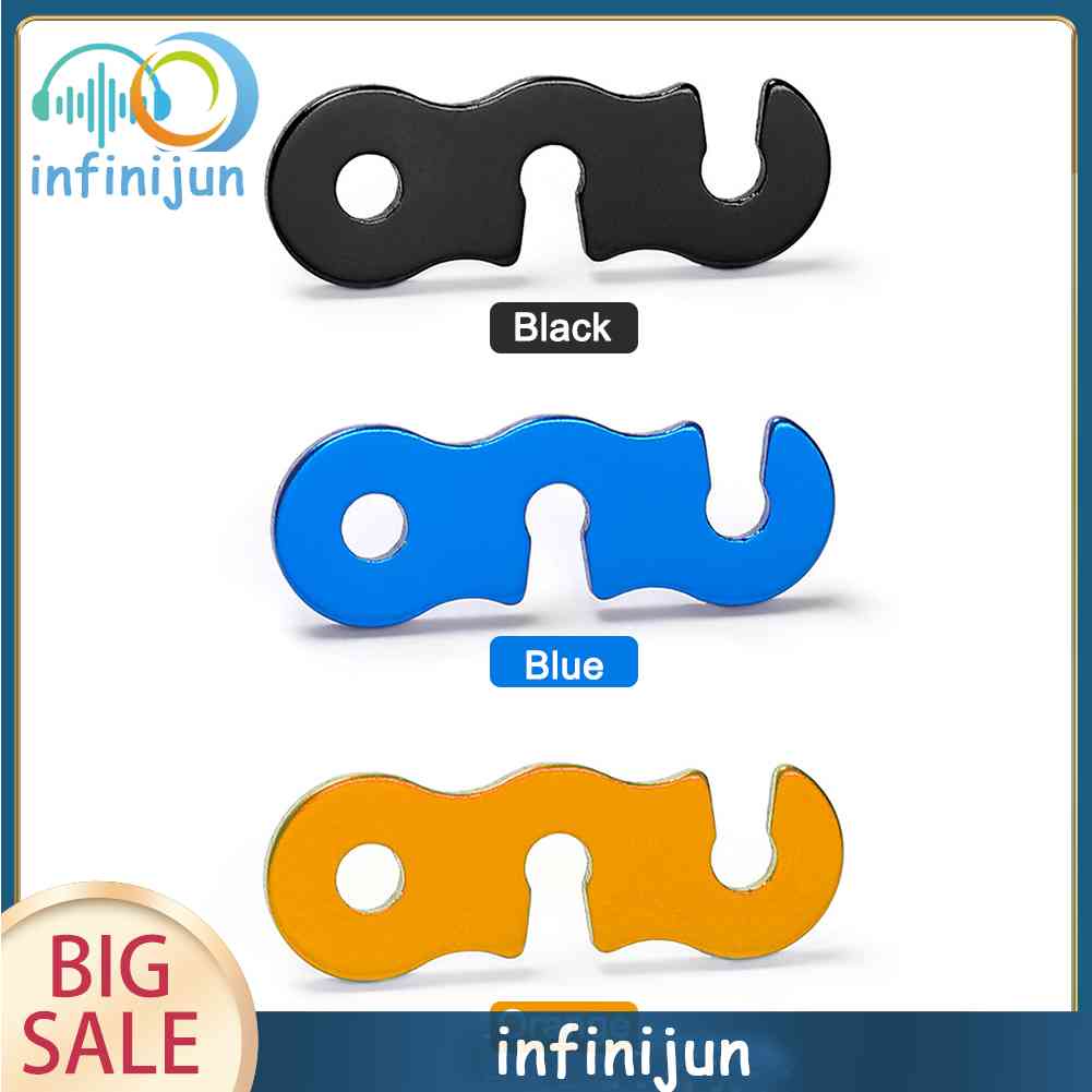 Bộ 10 Móc Khóa Dây Lều Cắm Trại Hình Chữ S Điều Chỉnh Được