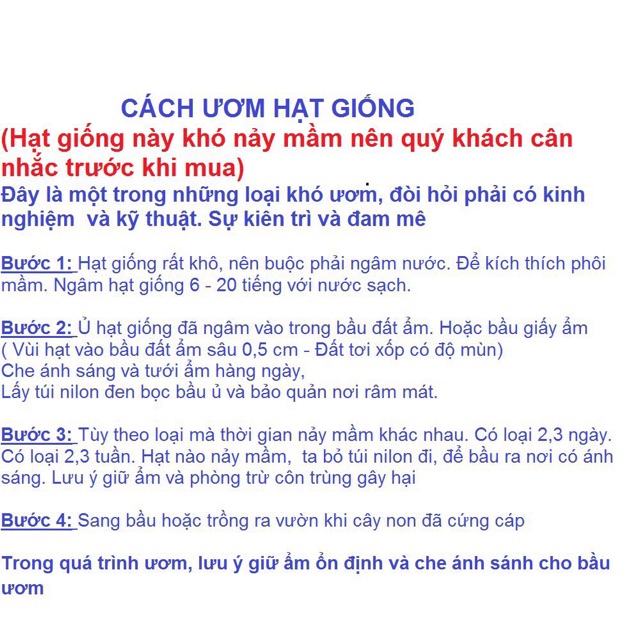 Hạt giống cây sen đá các loại tuỳ chọn