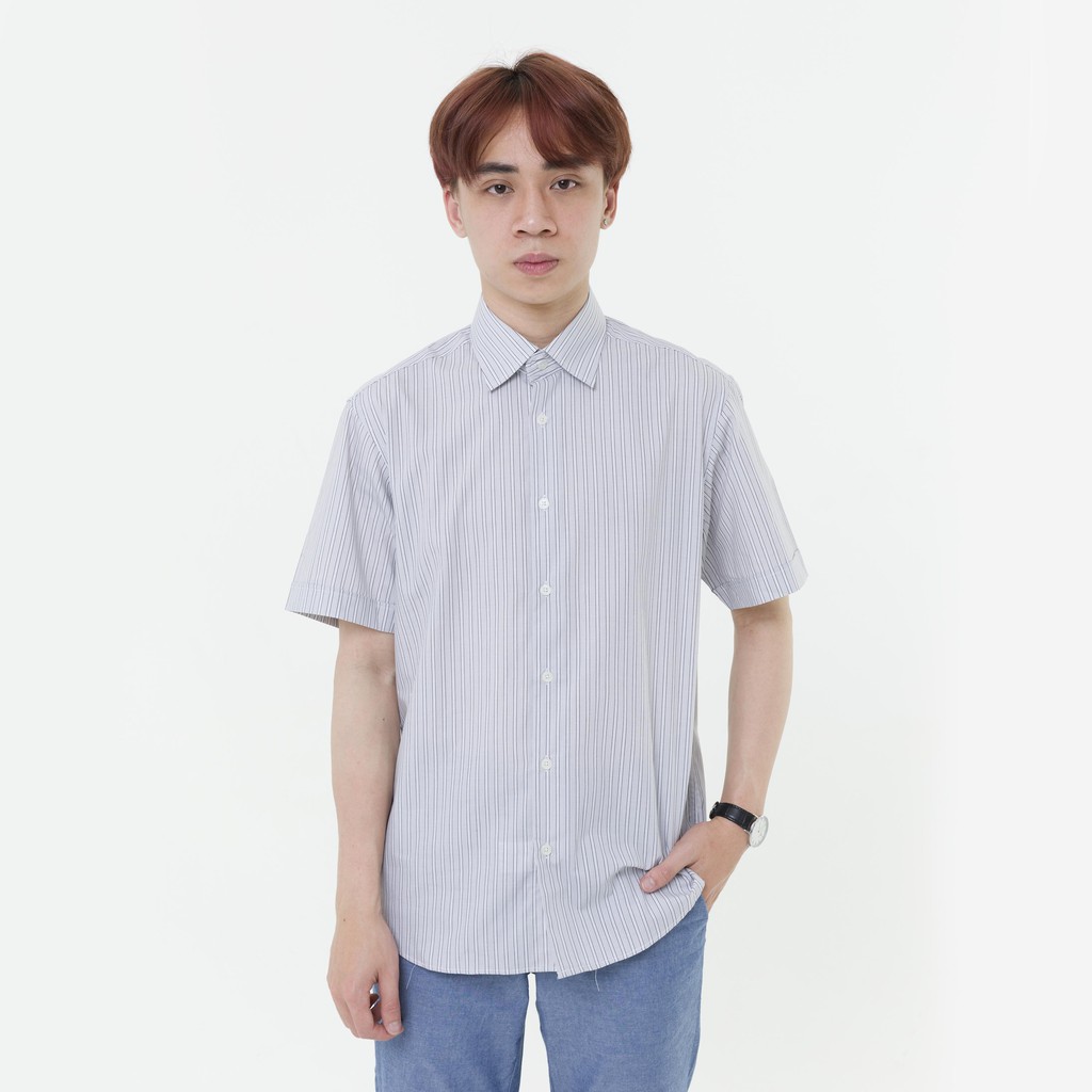 Áo sơ mi nam tay ngắn The Shirts Studio Hàn Quốc 11S2715GY