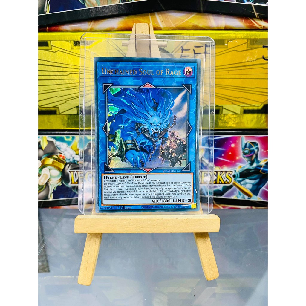 [ Dưa Hấu Yugioh ] Lá bài thẻ bài Unchained Soul of Rage - Ultra Rare - Tặng bọc bài nhựa bảo quản