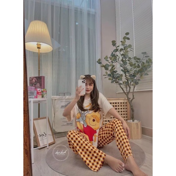 BỘ THUN QC MẶC NHÀ TAY NGẮN QUẦN DÀI HOẠT HÌNH | BigBuy360 - bigbuy360.vn