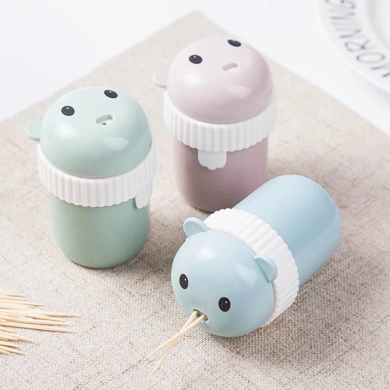 Hộp đựng tăm xỉa răng bằng nhựa hình hoạt hình đáng yêu