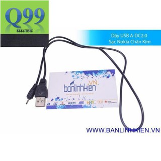 [Siêu Rẻ] Dây USB A-DC2.0 Sạc Nokia Chân Kim zin