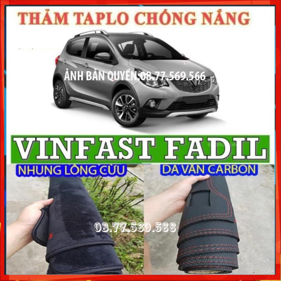 THAM TAPLO  VINFAST FADIL DA VÂN GỖ DA CARBON NHUNG LÔNG CỪU 3 LỚP CÓ CHỐNG TRƯỢT THẢM PHỦ LÓT CHE NẮNG TAPLO