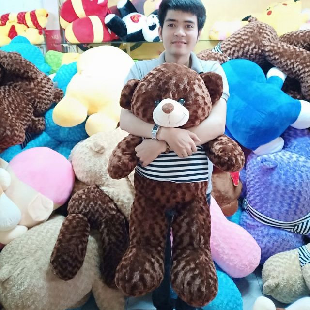 Mã TOYDEC hoàn 20K xu đơn 50K] GẤU BÔNG TEDDY KHỔ VẢI 1M CAO 80CM