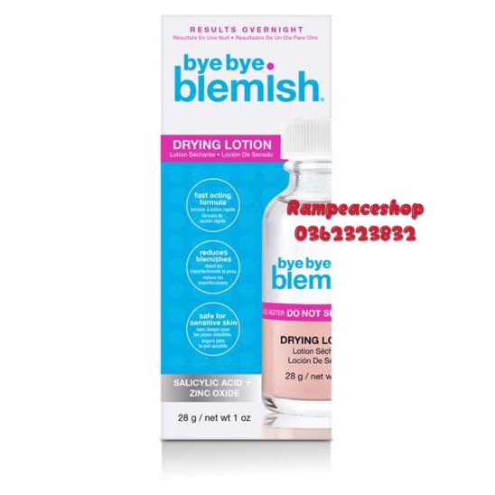 (Mẫu mới) Lotion hỗ trợ giảm mụn Bye Bye Blemish Drying