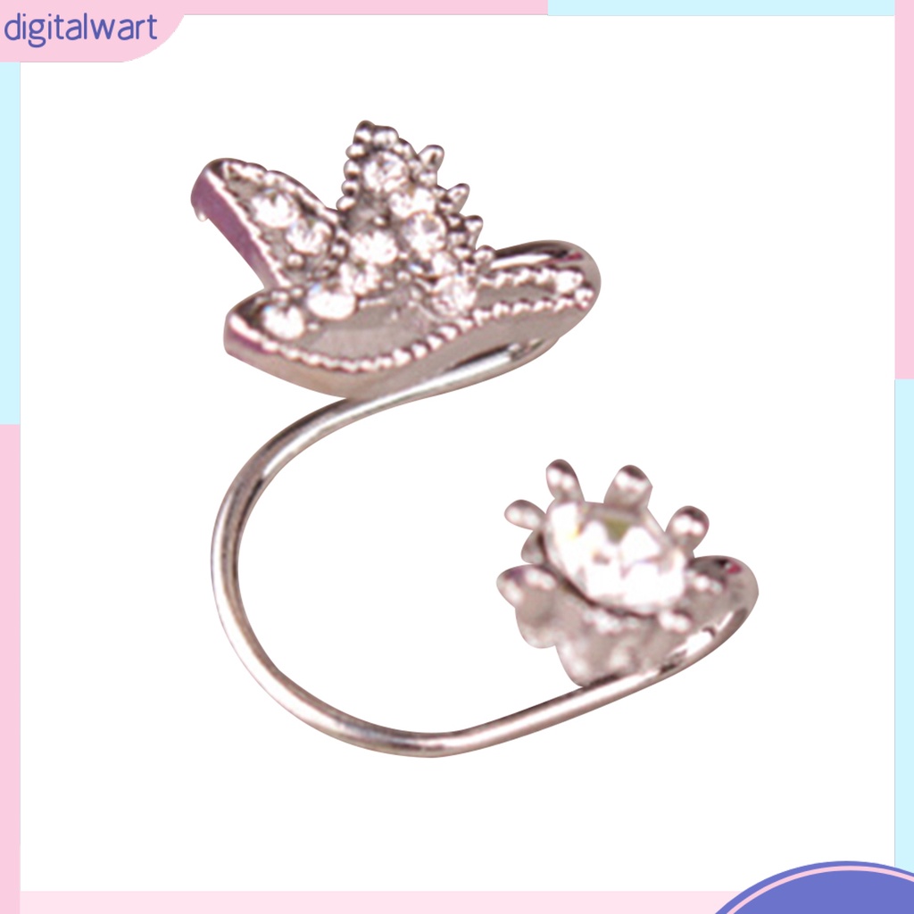 Khuyên gắn vành tai hình chú chim đính đá thời trang cho nữ