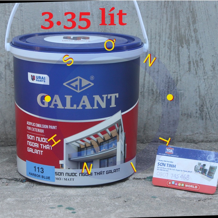 Sơn nước ngoại thất Galant màu xanh dương 113 - 3lít35