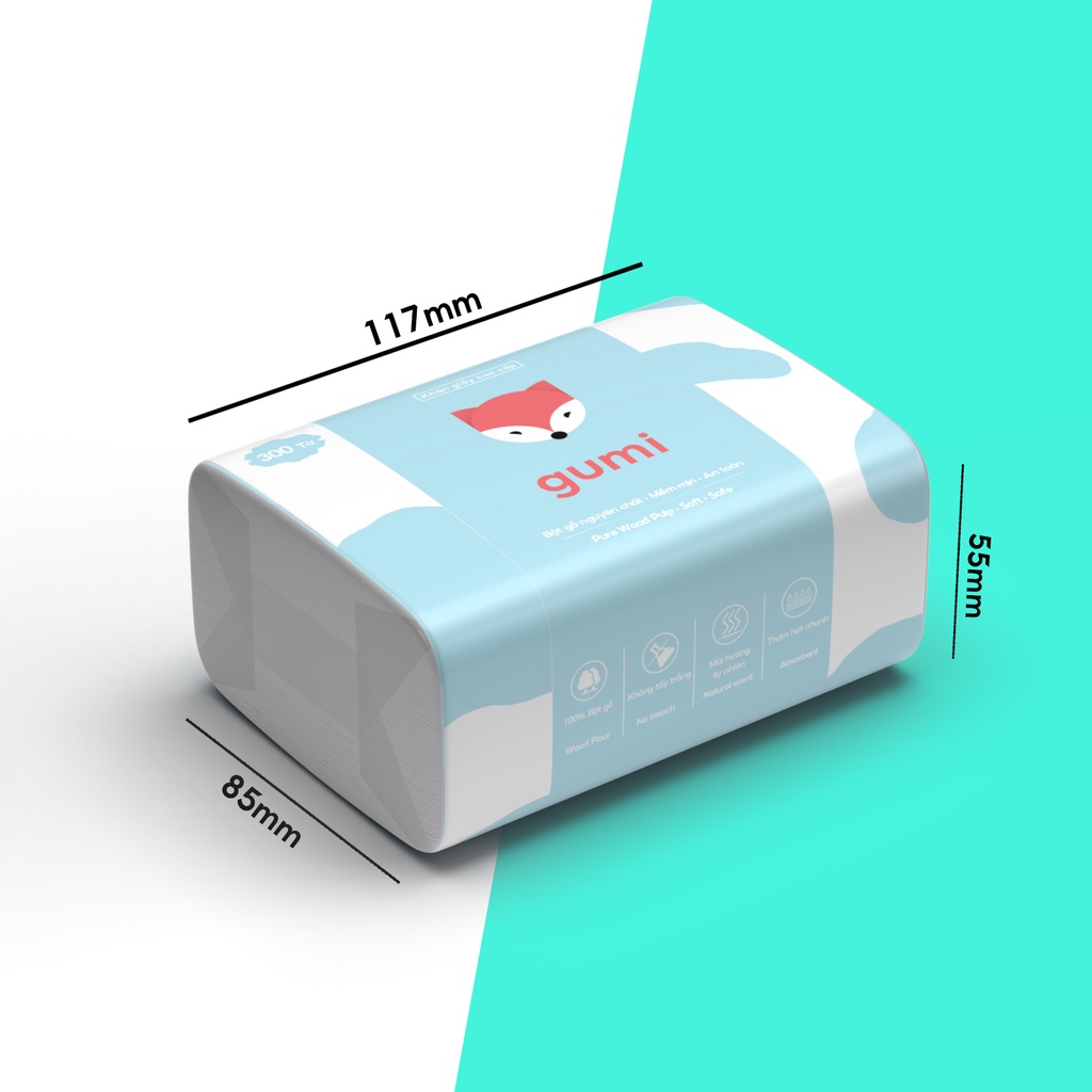 Khăn giấy ăn Gumi bịch 10 gói cao cấp tiện lợi
