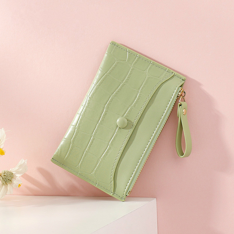 MINGKE Ví Mini Đựng Tiền Xu Phong Cách Hàn Quốc Dành Cho Nữ