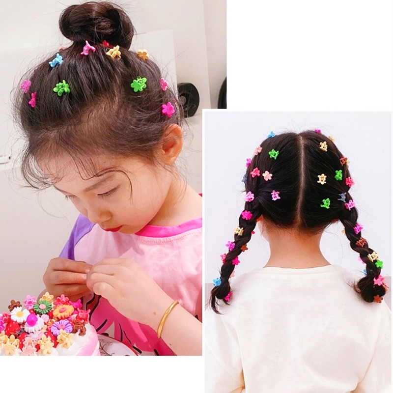Kẹp tóc cho bé gái, Set 10 kẹp tóc Hàn Quốc mini nhiều màu sắc đáng yêu (10psc) BBShine – P153