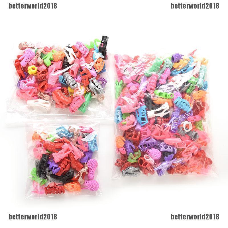 Bộ Giày Cao Gót Thời Trang Cho Búp Bê Barbie 15 / 30 / 60 / 15% Mã 150K