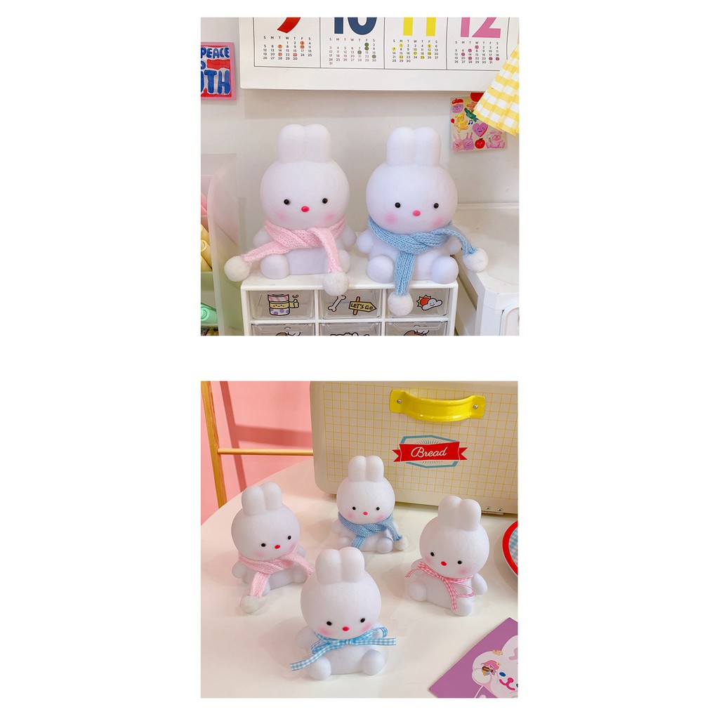 Đèn ngủ/ Đèn trang trí LED chú thỏ hồng dễ thương xinh xắn trang trí bàn học