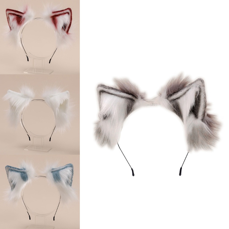 Băng Đô Tai Mèo Giả Lông Hóa Trang Halloween