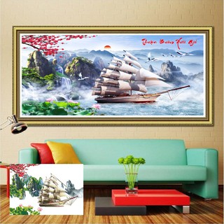 Tranh đính đá Thuận buồm xuôi gió