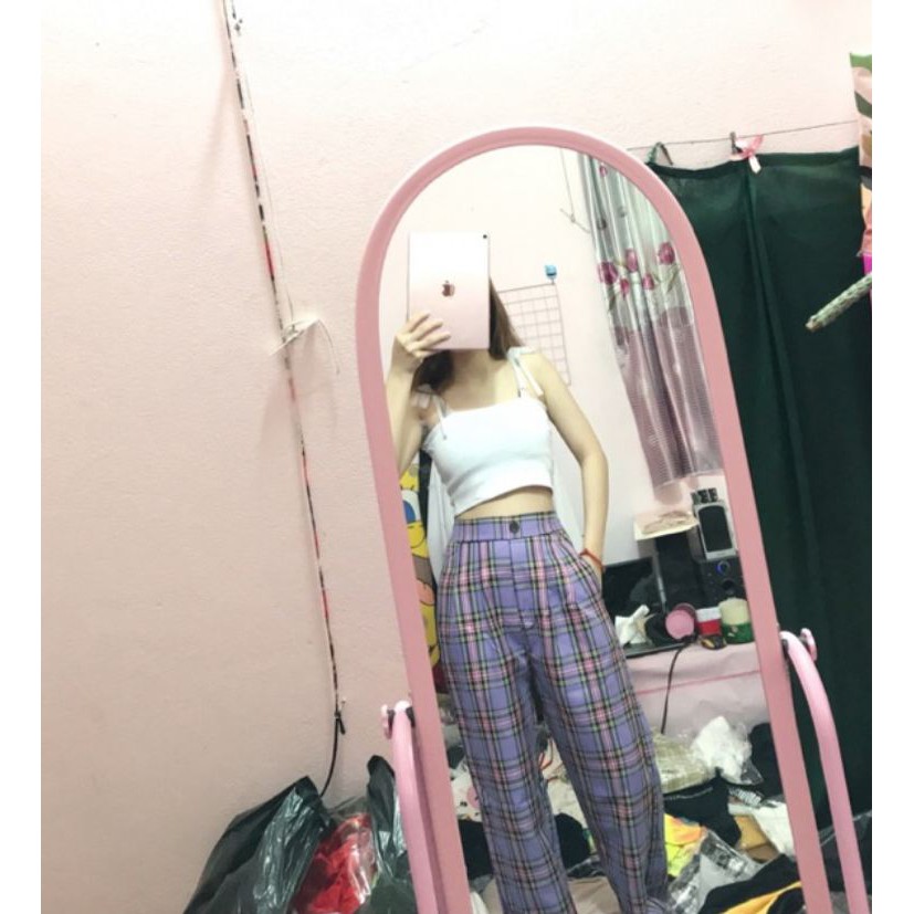 QUẦN CARO TÍM NHẠT DÀI 100CM (ảnh thật/sẵn)! | BigBuy360 - bigbuy360.vn