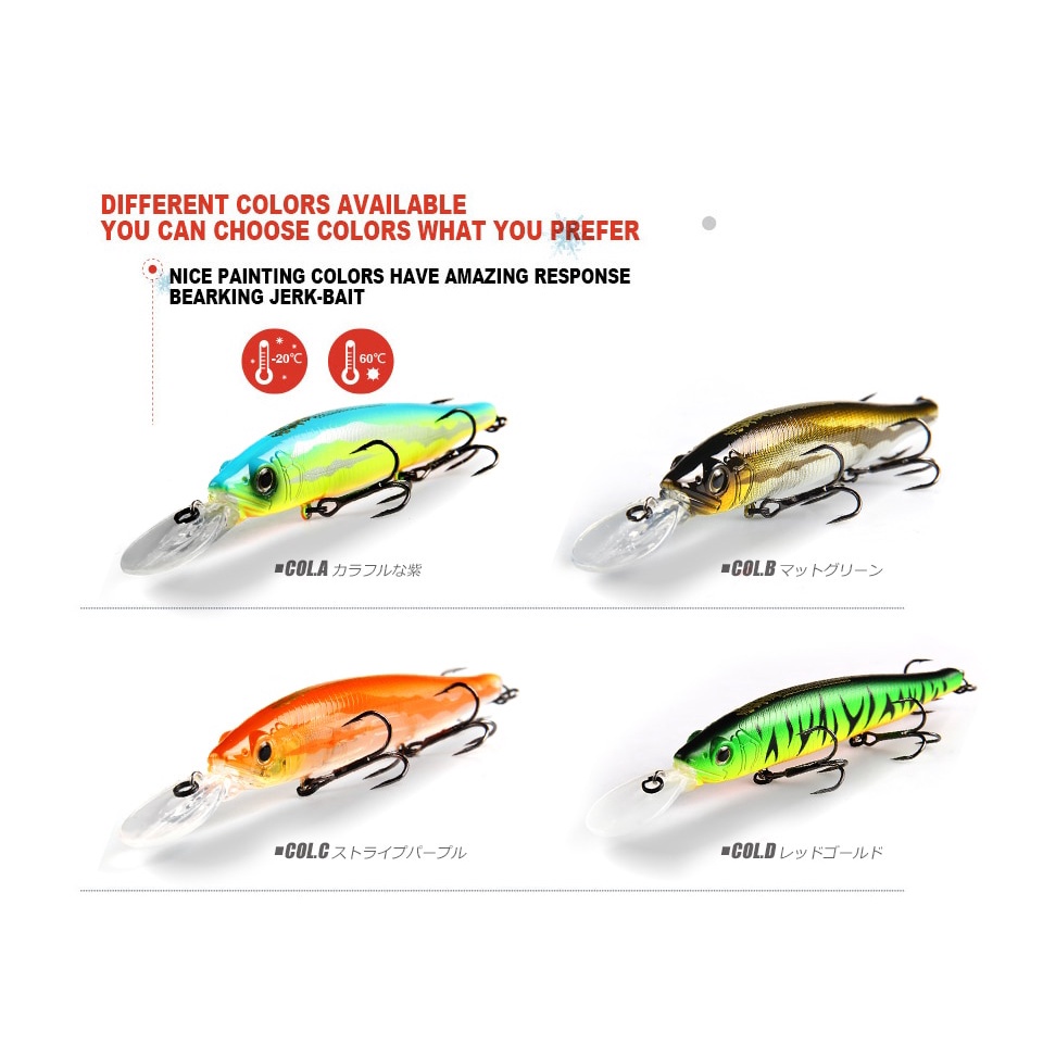 Mồi Giả Câu Cá Cứng 128mm 22.9g Độ Sâu 2-3m Chất Lượng Cao