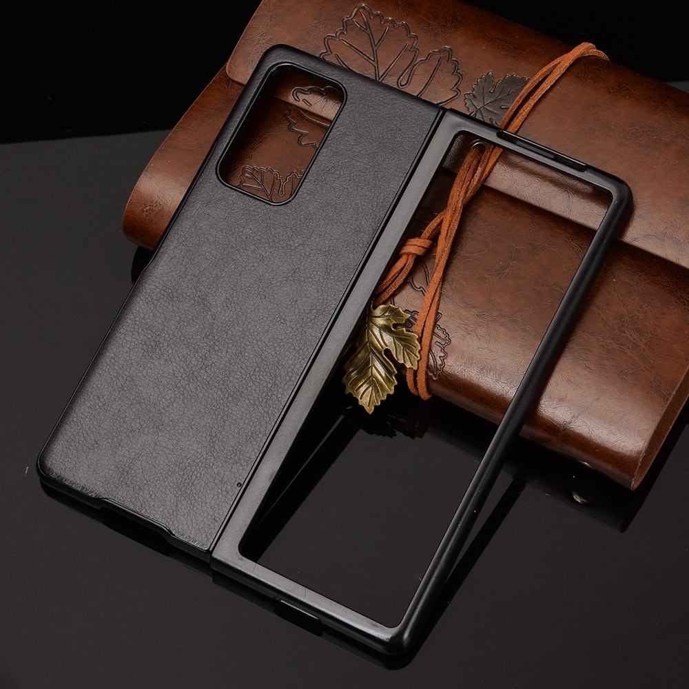 Ốp Điện Thoại Da PU Cứng Cao Cấp Cho Samsung Galaxy Z Fold 2 Samsung Z Fold 2 ZFold2 5G