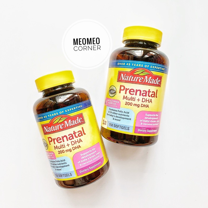 [Mẫu mới] Vitamin Prenatal bầu 90 viên và 150 viên Mỹ