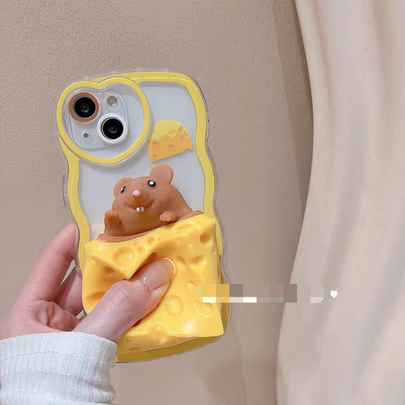 Ốp Điện Thoại In Hình Phô Mai Chuột Hoạt Hình Cho iphone13pro/max/12/11/xr/xs/x