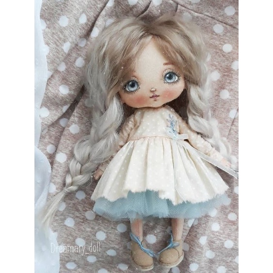DIY thêu tay búp bê nhồi bông HANDMADE- KIT nguyên liệu tự thêu thủ công búp bê baby - bách hóa na na