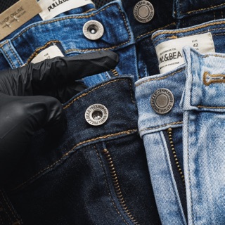 Quần jean nam PULL&BEAR đen trơn - JUSTINSHOP
