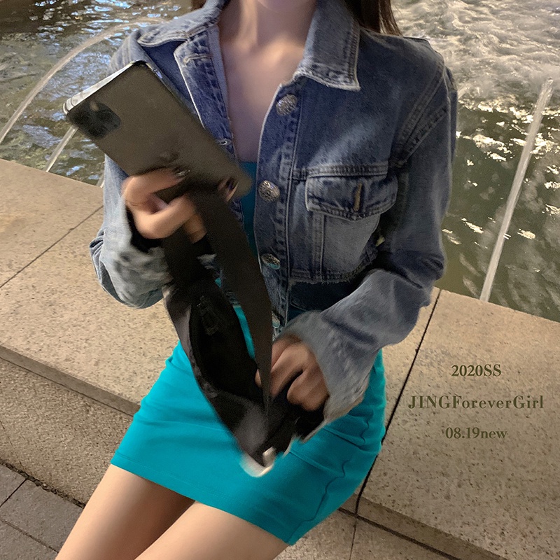 Áo Khoác Denim Thời Trang Mùa Hè Dễ Phối Đồ Dành Cho Nữ