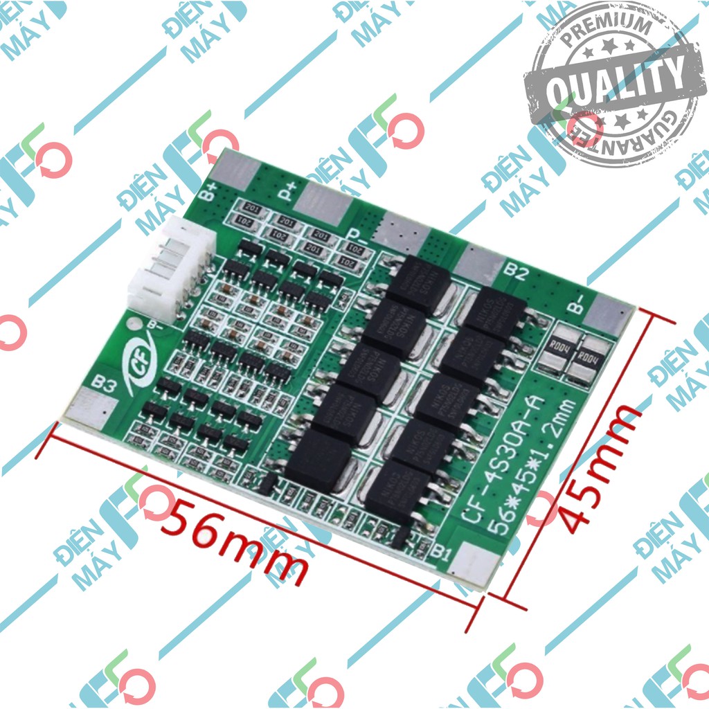 DMF5 Mạch Sạc Và Bảo Vệ Pin 14.4V 16.8V 4S 30A sạc cân bằng và bảo vệ cell Li-ion