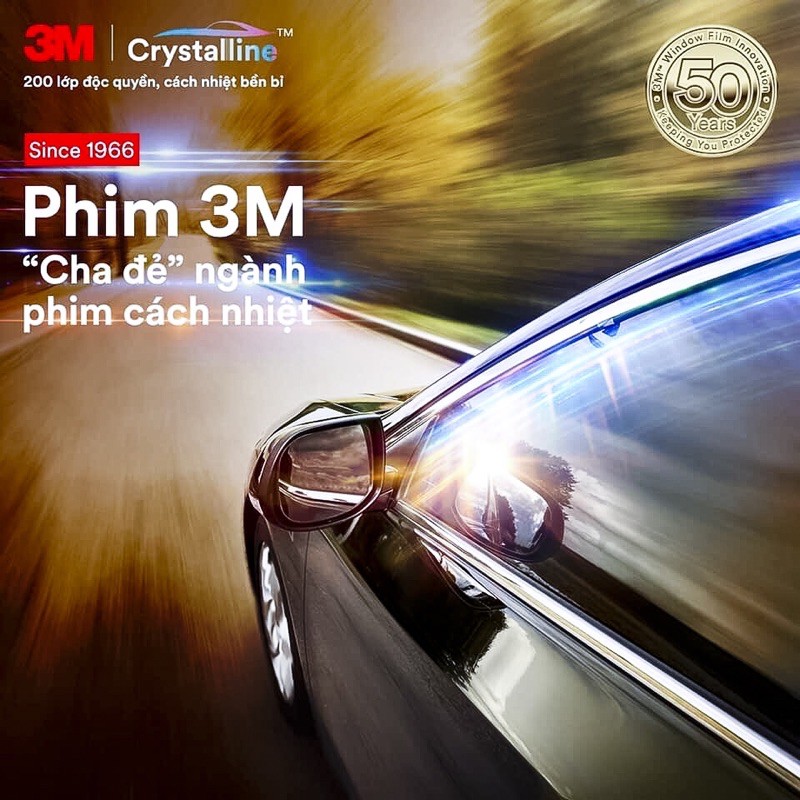 Dán Film cách nhiệt ô tô 3M Crystalline Miền Tây