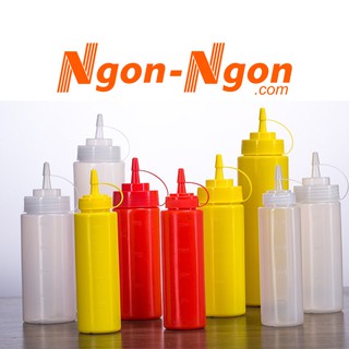Chai lọ bình xịt tương ớt, tương cà chua, nước sốt BBQ, mù tạt, nước sốt Salad, Mayonnaise, siro, dầu ô liu, nước tương