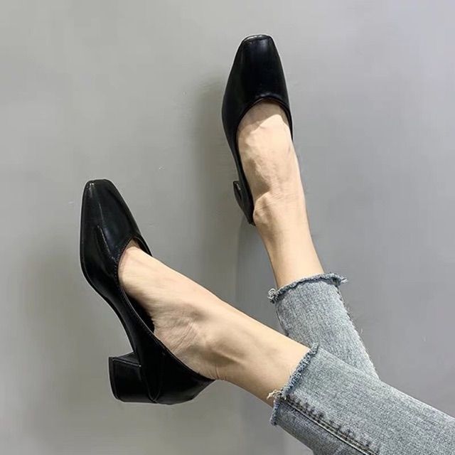 [Mã FASHIONT4WA2 giảm 10k đơn từ 50k] Giày nữ Công Sở dáng Basic