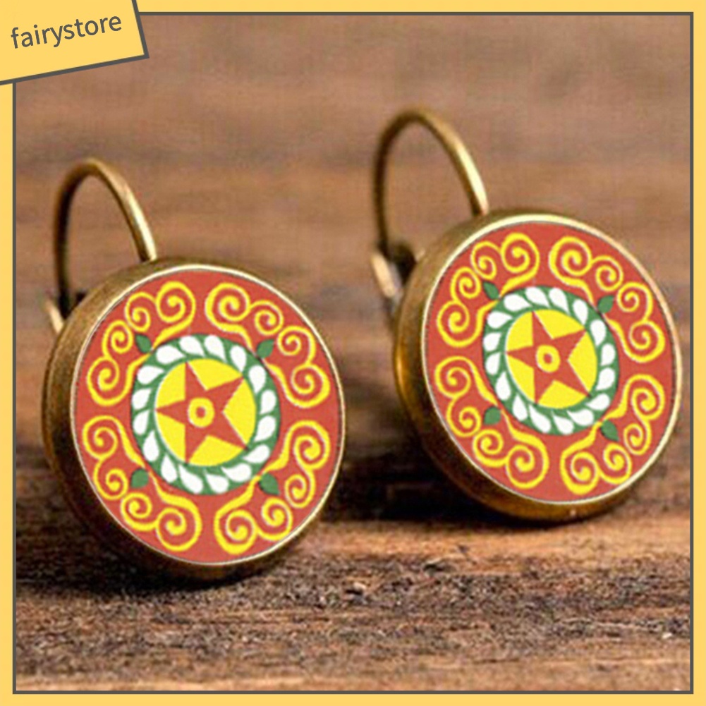 Khuyên Tai Đính Đá Phong Cách Bohemian Thanh Lịch Dành Cho Nữ