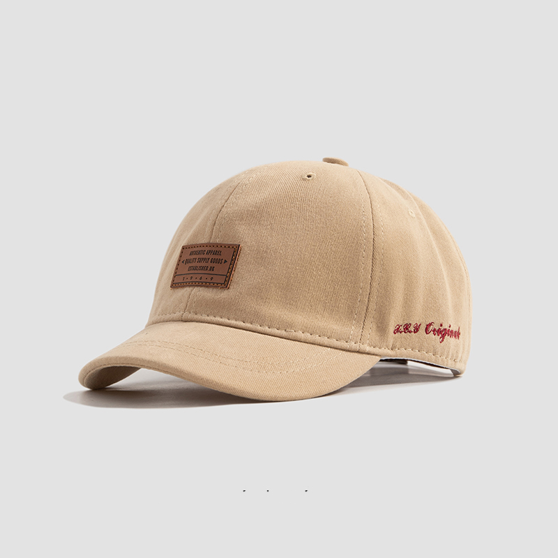 Mũ Lưỡi Trai Da Thêu Chữ Phong Cách Hàn Quốc Cho Cặp Đôi