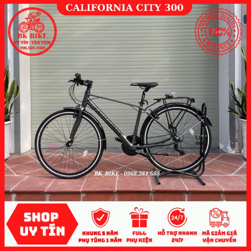 Xe Đạp Thể Thao California City300 - Tặng Kèm Giá Nước, Bình Nước