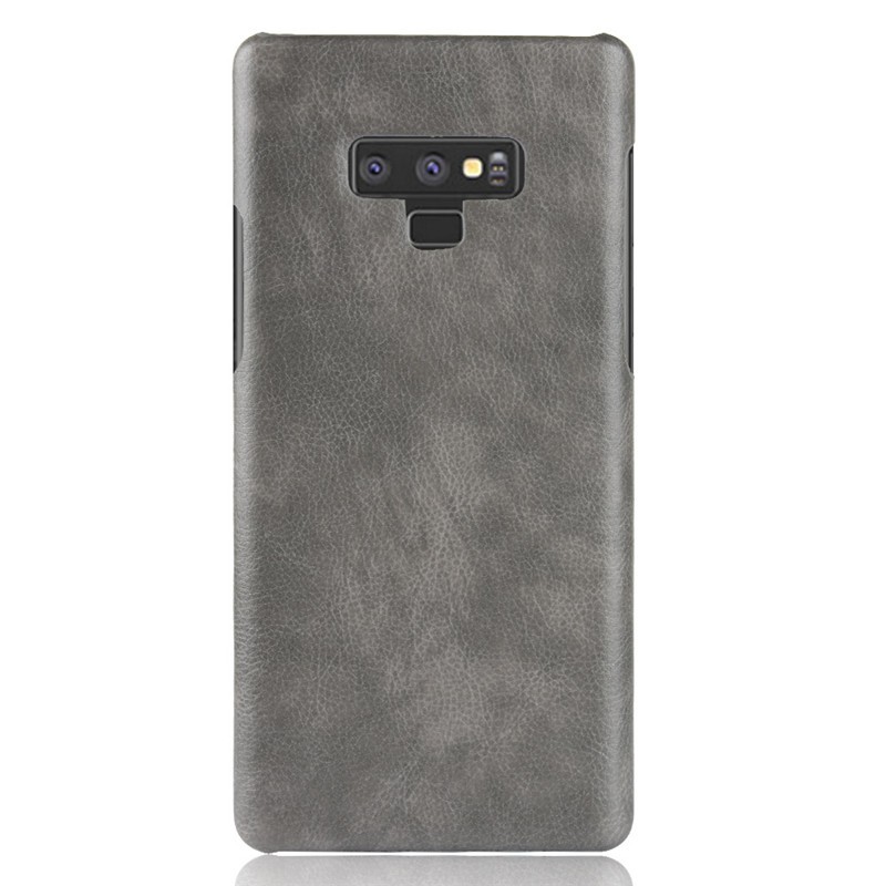 Ốp Lưng Samsung Galaxy Note 9 Vân Da Màu Xám