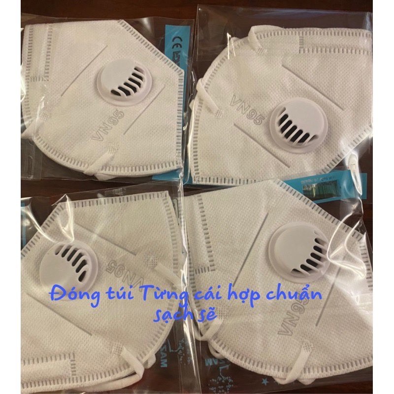 Khẩu trang N95 KN95 có van thở chính hãng có kiểm định, lọc bụi mịn PM 2.5 | BigBuy360 - bigbuy360.vn