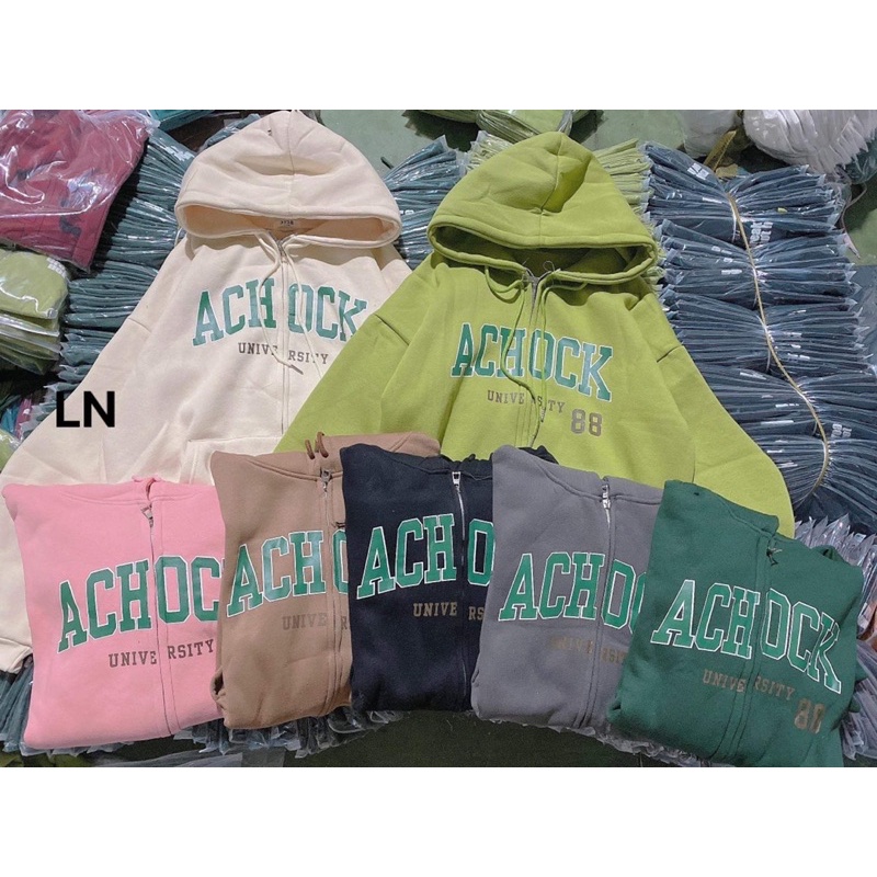 Áo khoác nỉ cotton ACHOCK LN12