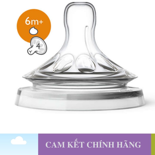 Núm Ti Avent Natural Số 5 MẪU MỚI - Dành Cho Bé Từ 9 Tháng Và Đủ Size Cho Bé Không Hộp - TÁCH HỘP - 1 Đổi 1 Nếu Lỗi NSX