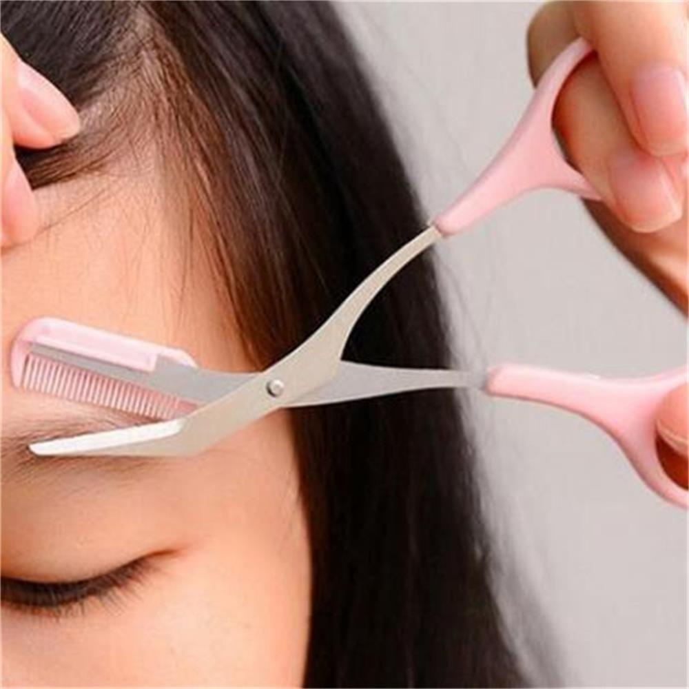 Bộ Kéo Lược Tỉa Lông Mày Bằng Thép Không Gỉ SOFTNESS
