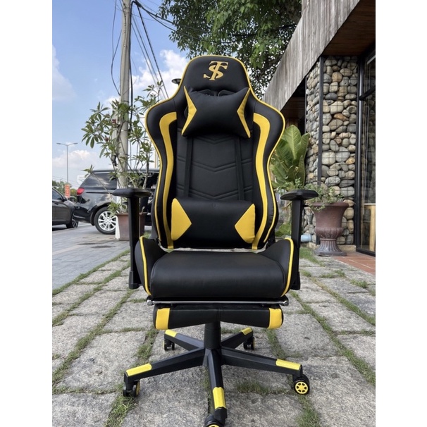💥Ghế gaming ,stremer,live TIANSHU TS0056 bản cao cấp 2022 tay tùy chỉnh,Da PU 3 lớp ,có gác chân.