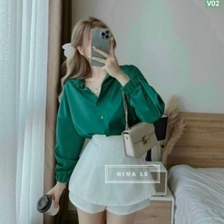 Set sơ mi áo kiểu kèm quần váy cực đẹp phong cách thanh lịch sang chảnh