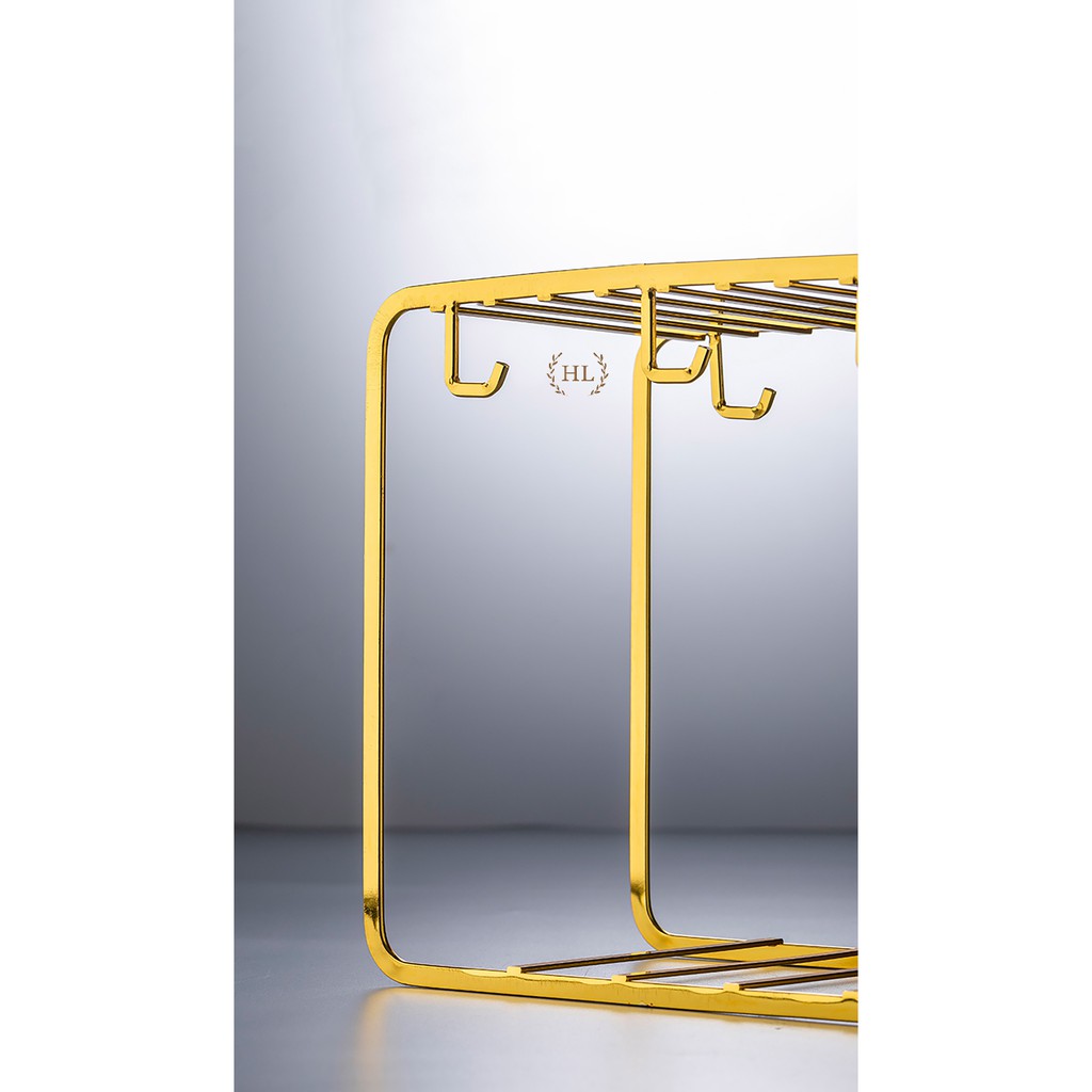 GIÁ ÚP CỐC TREO | GIÁ ÚP CỐC INOX DECOR VÀNG GƯƠNG 2023 | GIÁ TREO CỐC LY INOX