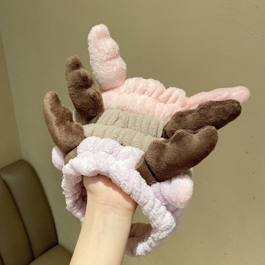 Băng đô nữ rửa mặt cute dễ thương Tuần Lộc Hàn Quốc TAHYCO BĐ03