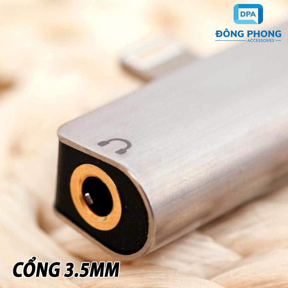 Jack Chia Cổng Lightning Sang 3.5mm Hoco LS25 Chính Hãng