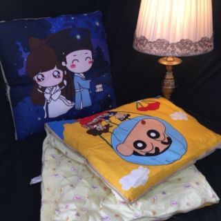 chăn gối văn phòng 2 trong 1